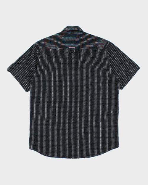 Vintage Point Zero Striped Short Sleeve Shirt - M