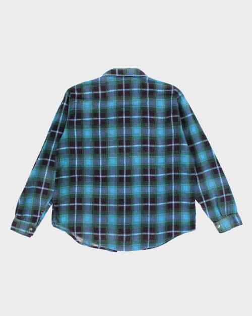 Vintage 90's Permanent Press Plaid Flannel Shirt - L