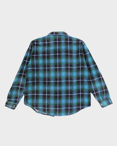 Vintage 90's Permanent Press Plaid Flannel Shirt - L