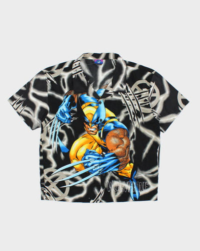 Vintage 2000's X Men Wolverine All Over Print Shirt - L