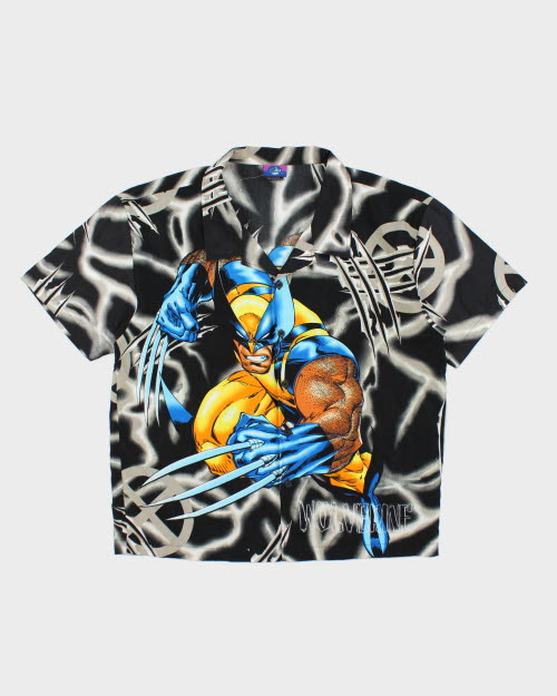 Vintage 2000's X Men Wolverine All Over Print Shirt - L