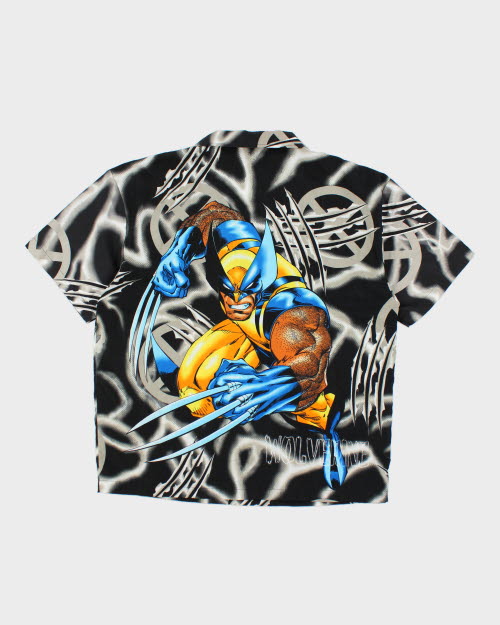Vintage 2000's X Men Wolverine All Over Print Shirt - L