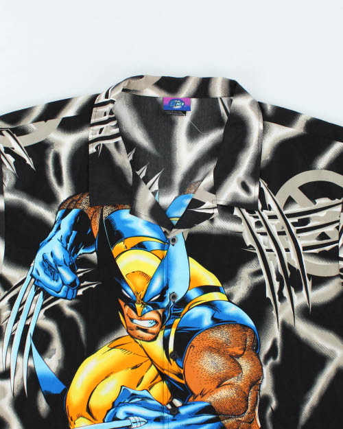 Vintage 2000's X Men Wolverine All Over Print Shirt - L