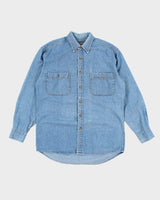 Vintage 90's Denver Hayes Oversized Denim Shirt - M