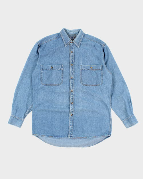 Vintage 90's Denver Hayes Oversized Denim Shirt - M