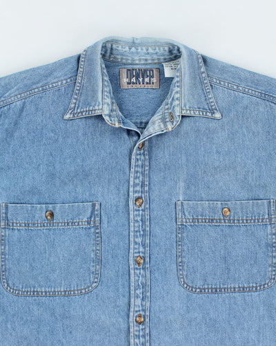 Vintage 90's Denver Hayes Oversized Denim Shirt - M