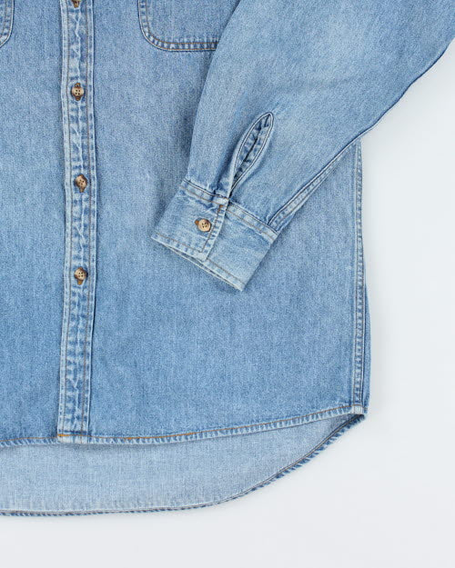Vintage 90's Denver Hayes Oversized Denim Shirt - M