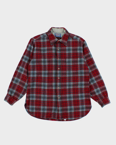 Vintage 80's Pendleton Plaid Flannel Shirt - L