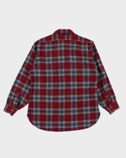 Vintage 80's Pendleton Plaid Flannel Shirt - L