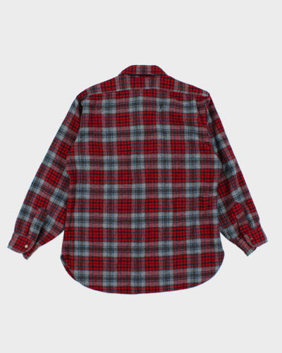 Vintage 80's Pendleton Plaid Flannel Shirt - L