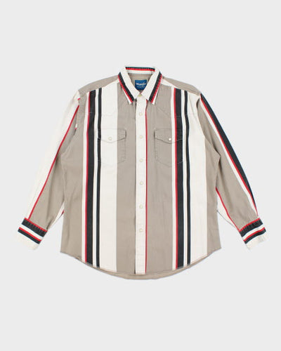 Vintage Wrangler Striped Flannel Shirt - L