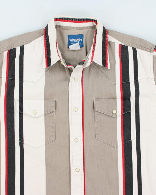 Vintage Wrangler Striped Flannel Shirt - L