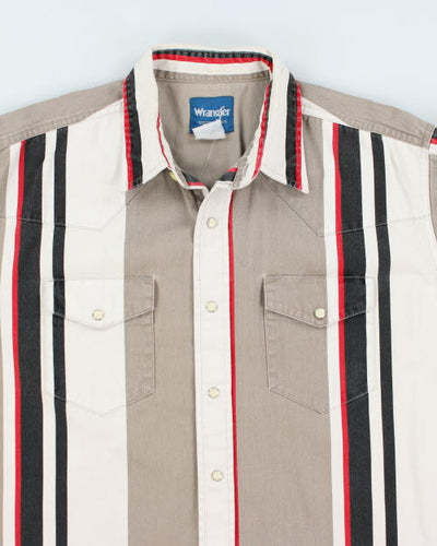 Vintage Wrangler Striped Flannel Shirt - L