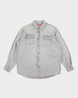 Vintage Wrangler Grey Flannel Shirt - L