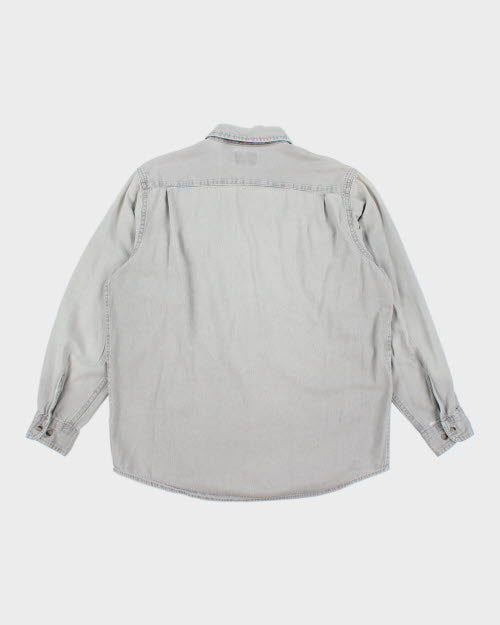 Vintage Wrangler Grey Flannel Shirt - L