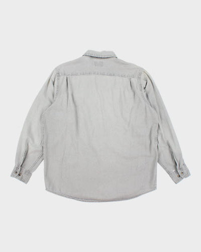 Vintage Wrangler Grey Flannel Shirt - L