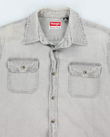 Vintage Wrangler Grey Flannel Shirt - L