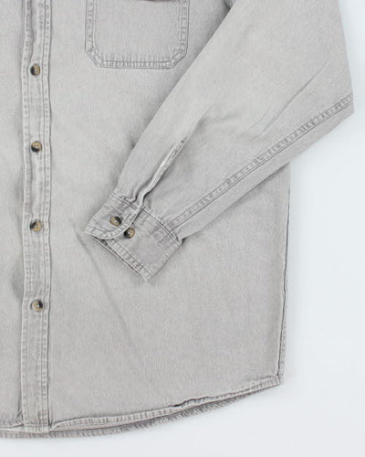 Vintage Wrangler Grey Flannel Shirt - L