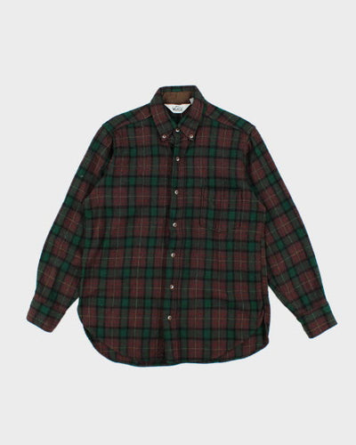 Vintage 80's Woolrich Plaid Flannel Shirt - M