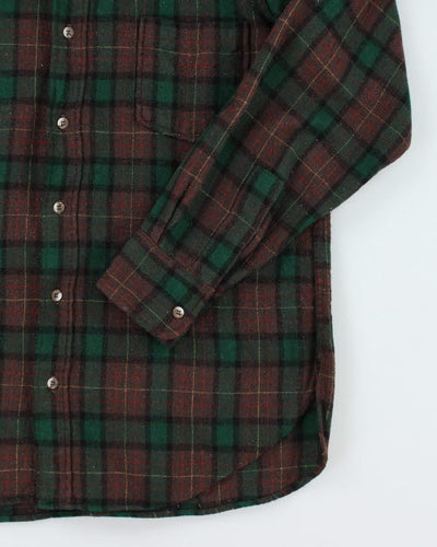 Vintage 80's Woolrich Plaid Flannel Shirt - M