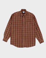 Vintage 90's Outline Oversized Flannel Shirt - M