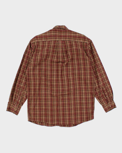 Vintage 90's Outline Oversized Flannel Shirt - M