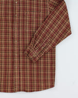 Vintage 90's Outline Oversized Flannel Shirt - M