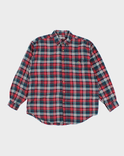 Vintage 90's Lacoste Flannel Shirt - L
