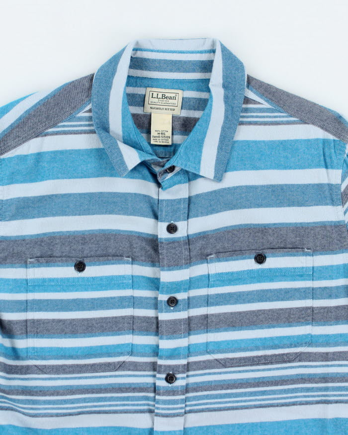 Vintage L.L. Bean Striped Flannel Shirt - M