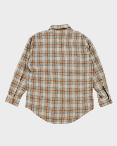 Vintage Wool Shire Check Shirt - L