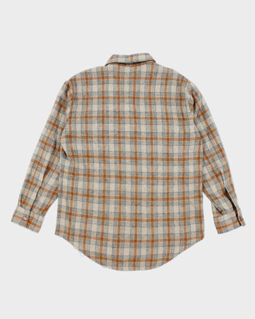 Vintage Wool Shire Check Shirt - L
