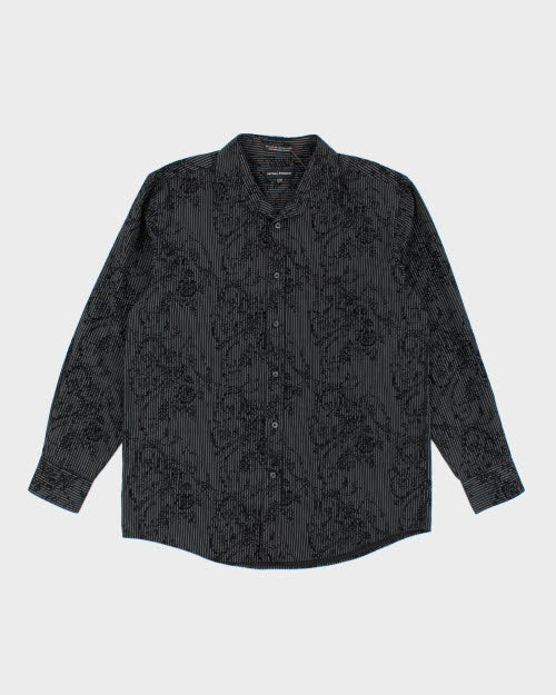 Michael Brandon Striped Pattern Shirt - XL