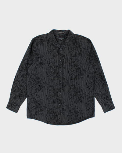 Michael Brandon Striped Pattern Shirt - XL