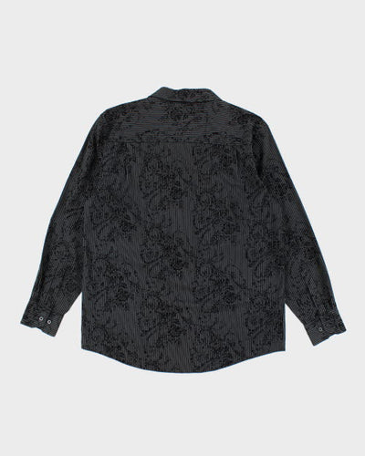 Michael Brandon Striped Pattern Shirt - XL
