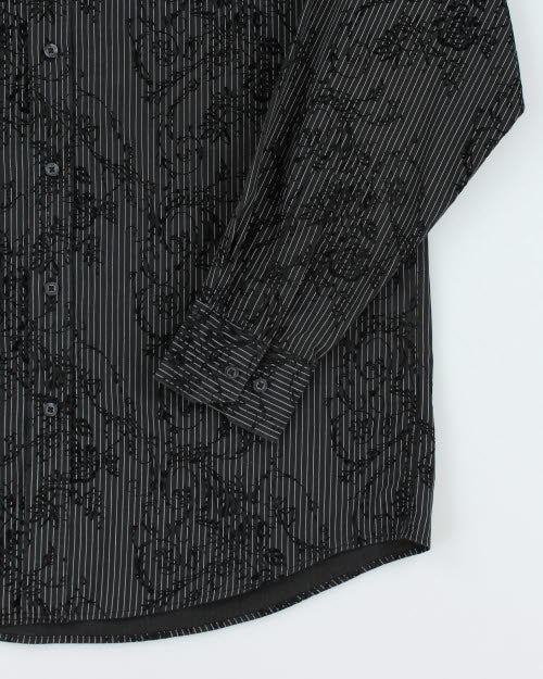 Michael Brandon Striped Pattern Shirt - XL