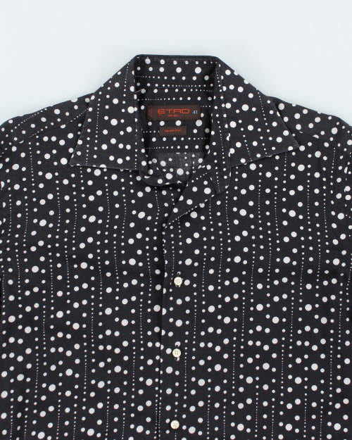 Y2k 00s Etro Polka Dot Shirt - M