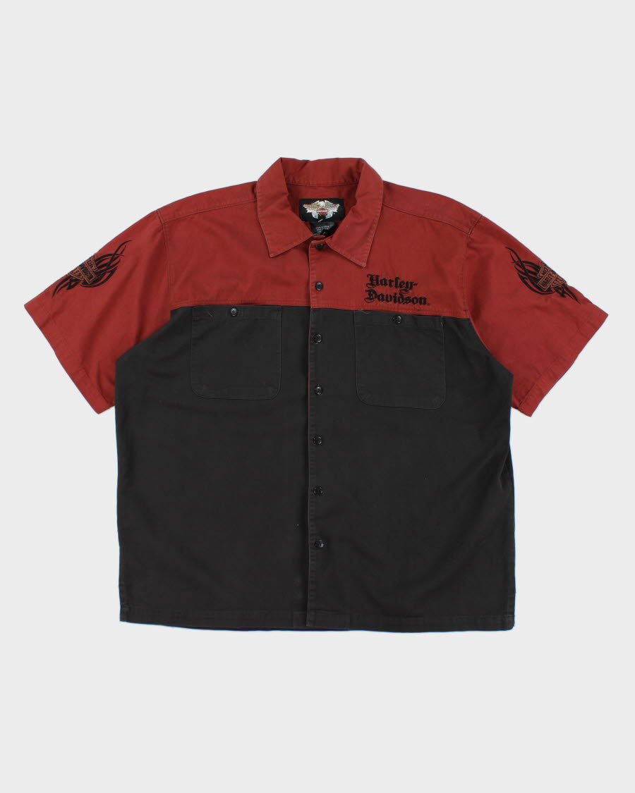 Harley Davidson Embroidered Shirt - XL