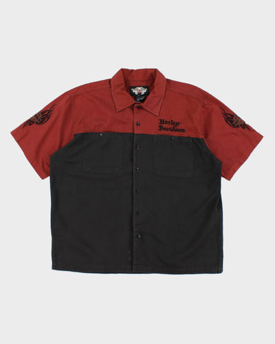 Harley Davidson Embroidered Shirt - XL