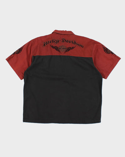 Harley Davidson Embroidered Shirt - XL