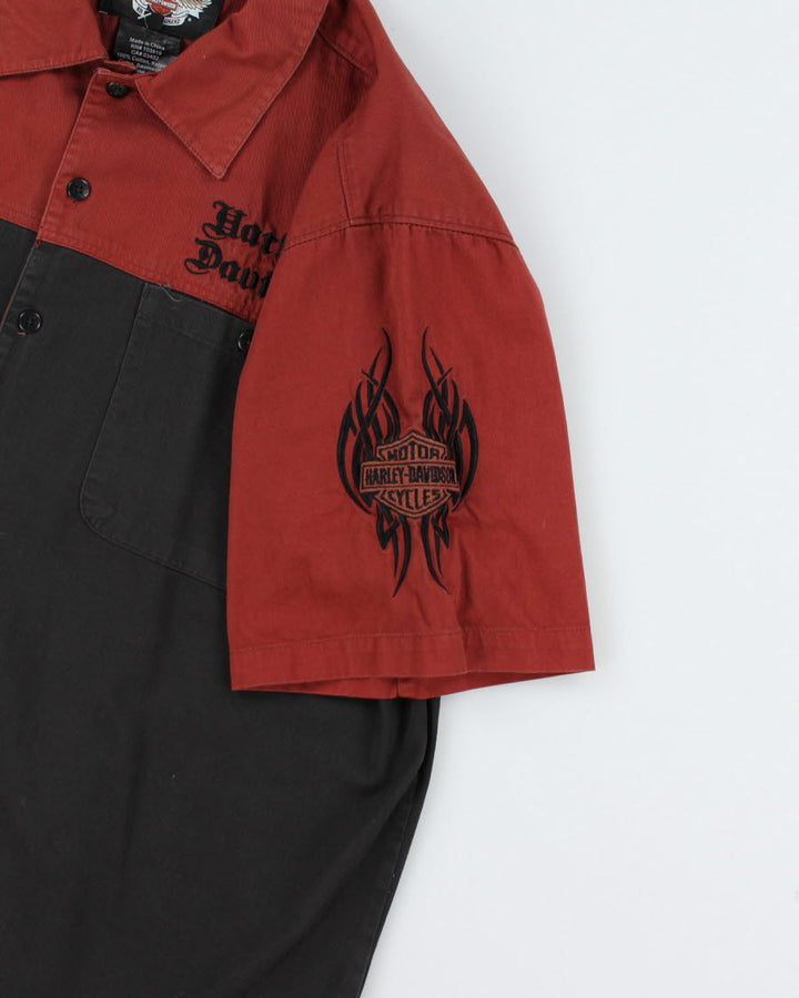 Harley Davidson Embroidered Shirt - XL