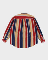 Vintage 90's Eddie Bauer Striped Button Up Shirt - XL