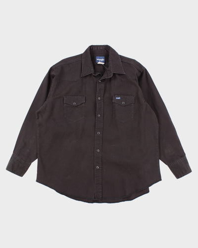 Vintage 90's Wrangler Heavyweight Snap Button Shirt - XL