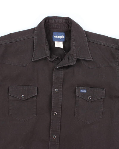 Vintage 90's Wrangler Heavyweight Snap Button Shirt - XL