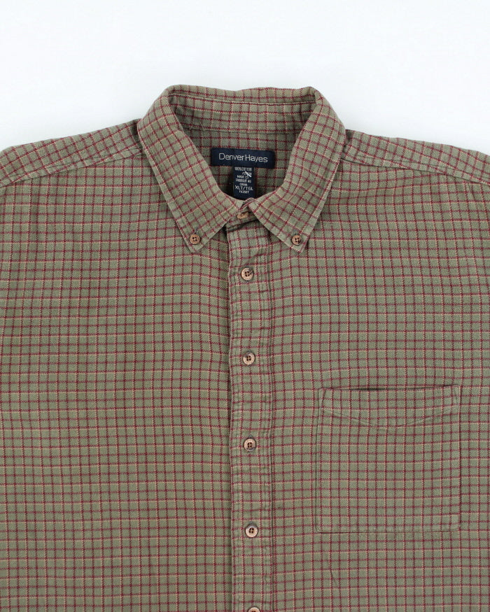 Vintage 2000's Denver Hayes Plaid Flannel Shirt - XL