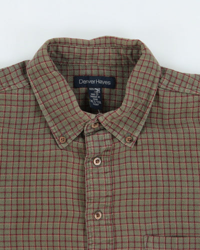 Vintage 2000's Denver Hayes Plaid Flannel Shirt - XL