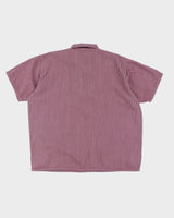 Vintage Ben Davies Short Sleeve Quarter Zip Shirt - XL