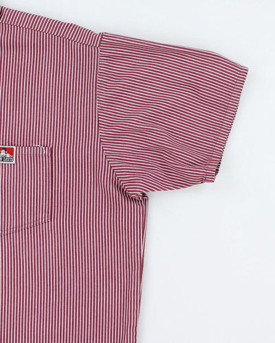 Vintage Ben Davies Short Sleeve Quarter Zip Shirt - XL