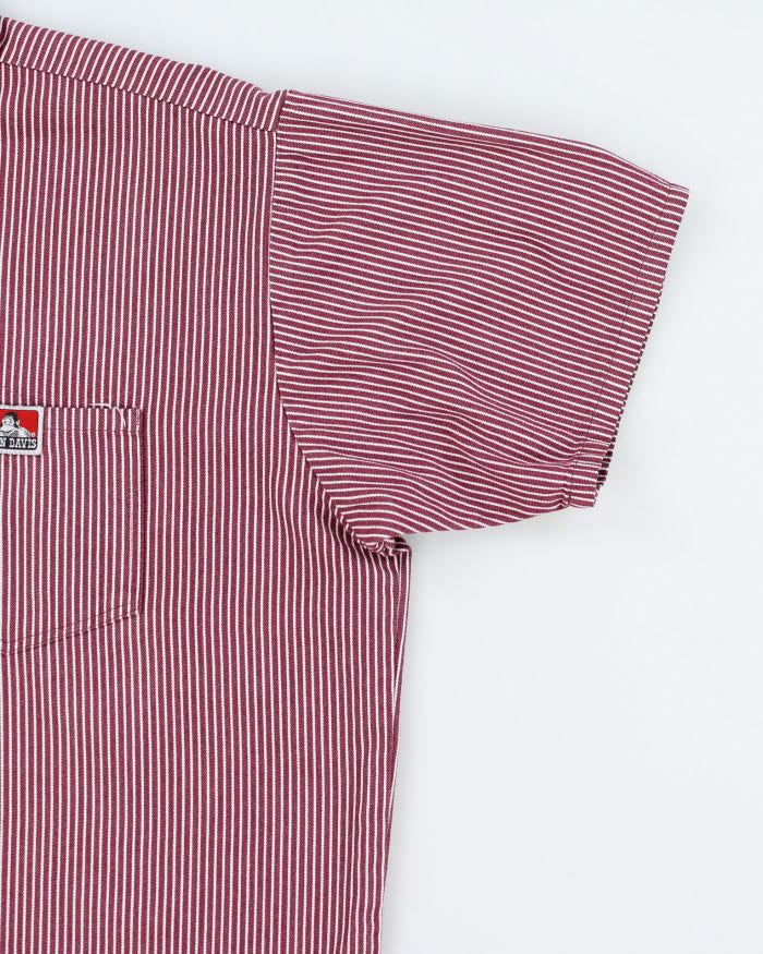 Vintage Ben Davies Short Sleeve Quarter Zip Shirt - XL