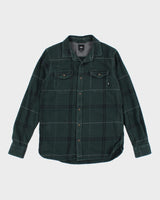 Vintage 2000's Vans Green Plaid Flannel Shirt - S