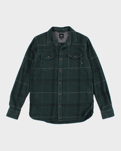 Vintage 2000's Vans Green Plaid Flannel Shirt - S